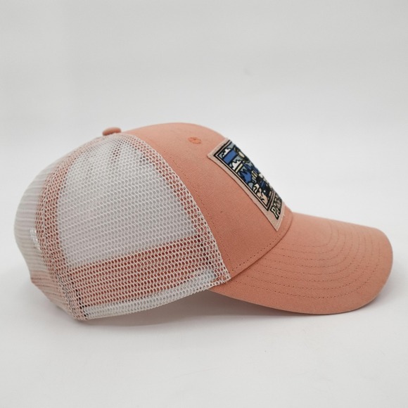 Patagonia Hat Cap Snap Back Pink Trucker Mesh Embroidered Patch NetPlus Mens - Picture 10 of 14